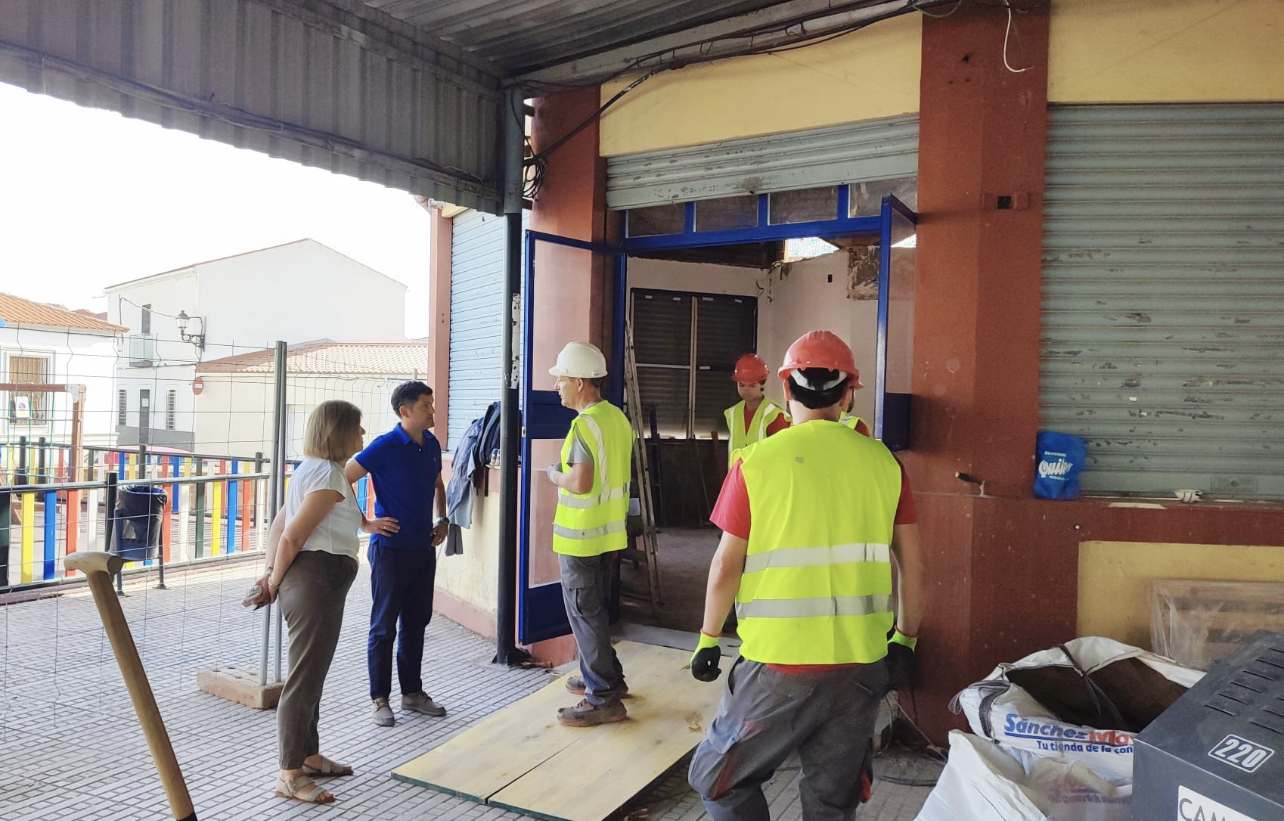 El programa «Guadiato Edifica tu Camino» rehabilita y amplía el Quiosco Municipal de Peñarroya